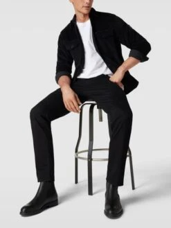 Selected Homme Chelsea Boots Aus Leder Modell 'SLHBLAKE LEATHER' - Schwarz