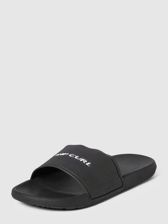 Rip Curl Slides Mit Label-Print Modell 'SIDE SLIDE' - Schwarz 1 Rip Curl Slides Mit Label-Print Modell 'SIDE SLIDE' - Schwarz