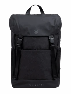 Bugatti Rucksack Mit Klickverschluss - Schwarz