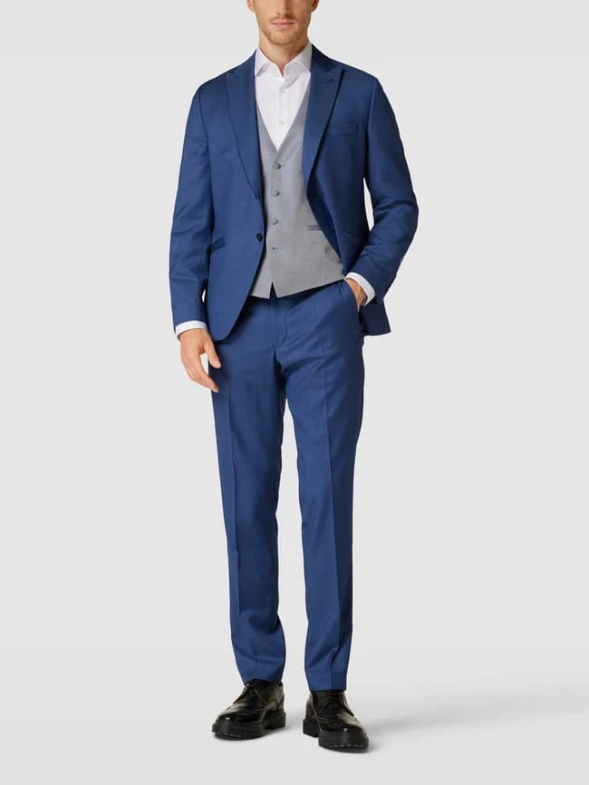 Wilvorst 2-Knopf-Sakko Mit Reverskragen - Blau 1 Wilvorst 2-Knopf-Sakko Mit Reverskragen - Blau