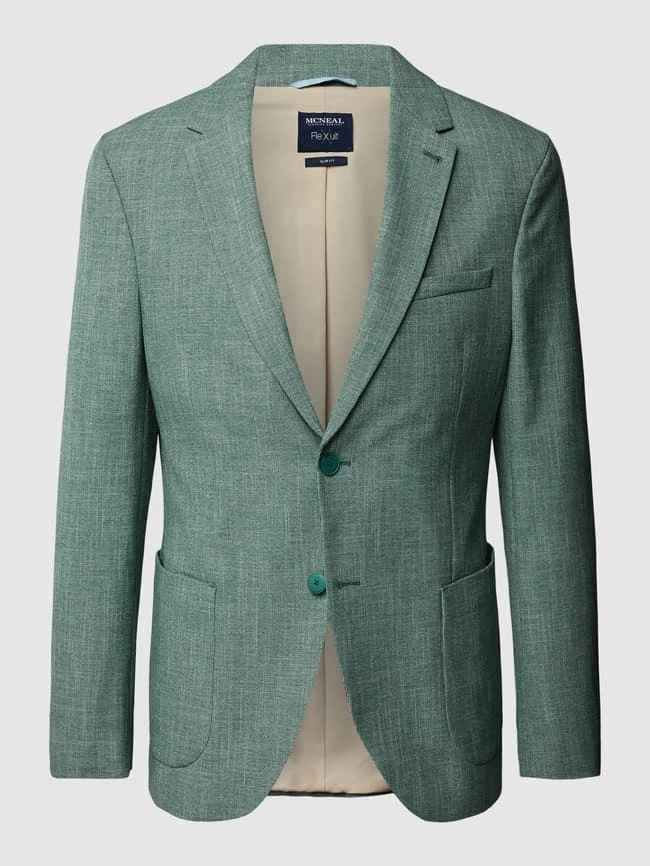 MCNEAL 2-Knopf-Sakko In Melierter Optik - Grün 2 MCNEAL 2-Knopf-Sakko In Melierter Optik - Grün – Bild 2