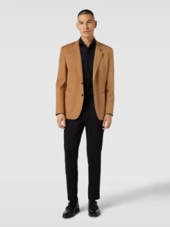 HUGO 2-Knopf-Sakko Mit Aufgesetzten Taschen Modell 'Haero' - Camel