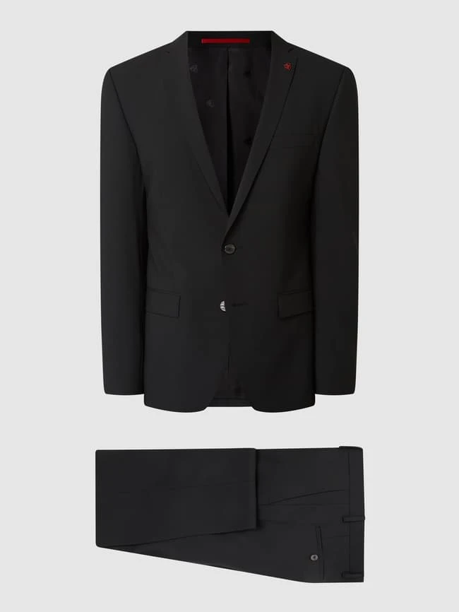 Roy Robson Slim Fit Anzug Mit 2-Knopf-Sakko - Schwarz 2 Roy Robson Slim Fit Anzug Mit 2-Knopf-Sakko - Schwarz – Bild 2