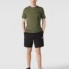 PUMA PERFORMANCE T-Shirt Mit Label-Print - Khaki