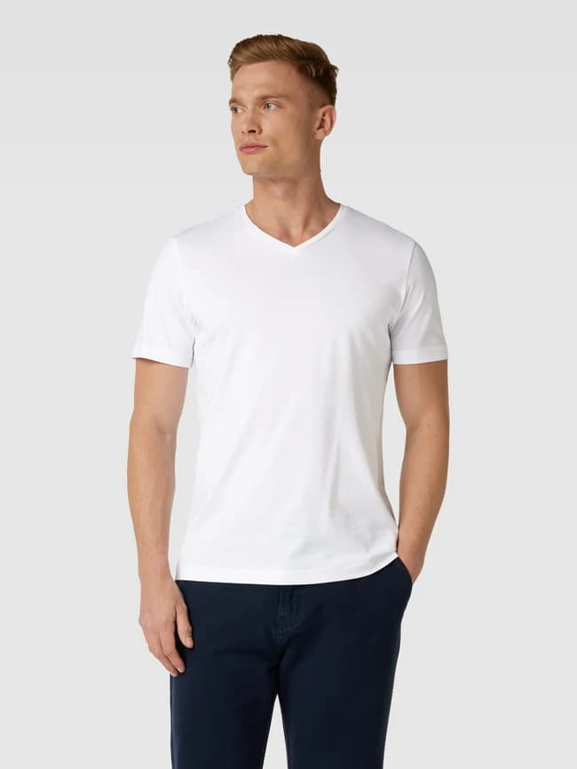 Christian Berg Men T-Shirt Mit V-Ausschnitt - Weiß 4 Christian Berg Men T-Shirt Mit V-Ausschnitt - Weiß – Bild 4