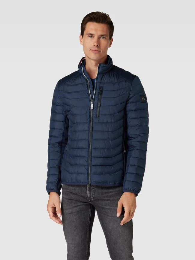 Tom Tailor Steppjacke Mit Label-Patch - Marineblau 4 Tom Tailor Steppjacke Mit Label-Patch - Marineblau – Bild 4