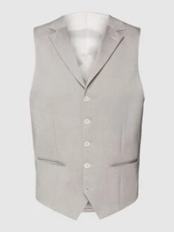 HECHTER PARIS Weste Mit Reverskragen - Hellgrau