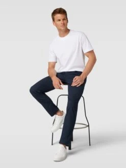 Brax Hose Mit Viskose-Anteil Im 5-Pocket-Design Modell 'CADIZ' - Dunkelblau