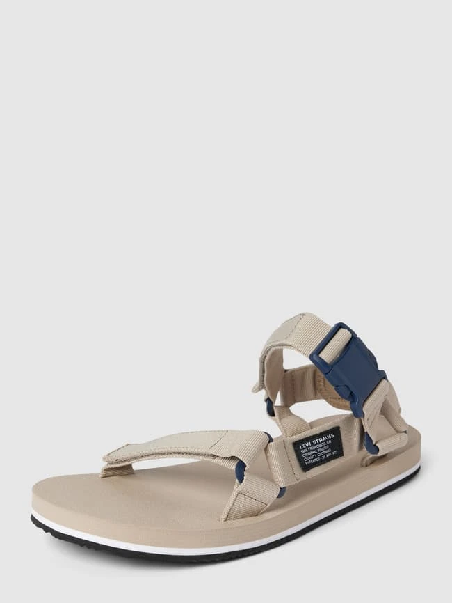 Levi’s® Acc. Sandalen Mit Label-Patch Modell 'TAHOE' - Taupe 1 Levi’s® Acc. Sandalen Mit Label-Patch Modell 'TAHOE' - Taupe