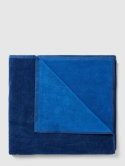 Guess Strandtuch Mit Label-Print - Marineblau