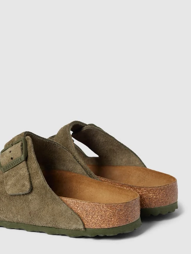 Birkenstock Hausschuhe Aus Echtem Leder Modell 'Arizona' - Olivgrün 2 Birkenstock Hausschuhe Aus Echtem Leder Modell 'Arizona' - Olivgrün – Bild 2