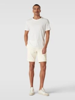BOSS Orange Slim Fit Chino-Shorts Mit Eingrifftaschen - Beige