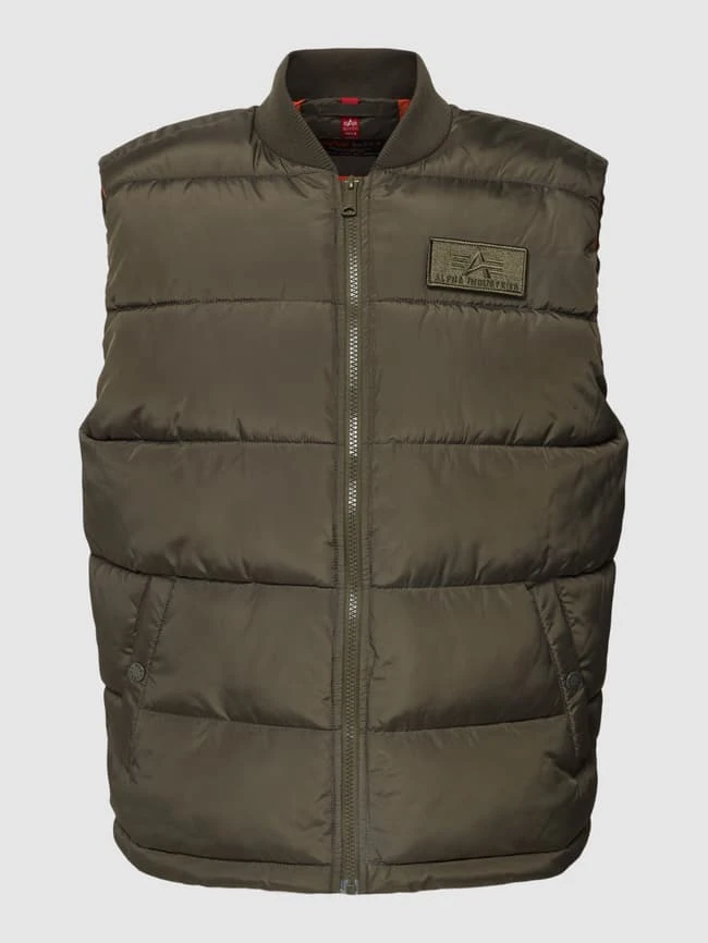 Alpha Industries Steppweste Mit Label-Detail - Grün 2 Alpha Industries Steppweste Mit Label-Detail - Grün – Bild 2