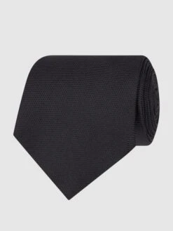 Eton Krawatte Aus Reiner Seide (8 Cm) - Metallic Black Mel.