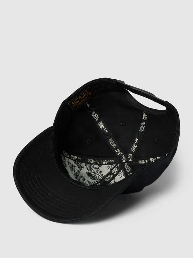 Von Dutch Basecap Mit Label-Detail Modell 'DAD CAP' - Schwarz 2 Von Dutch Basecap Mit Label-Detail Modell 'DAD CAP' - Schwarz – Bild 2