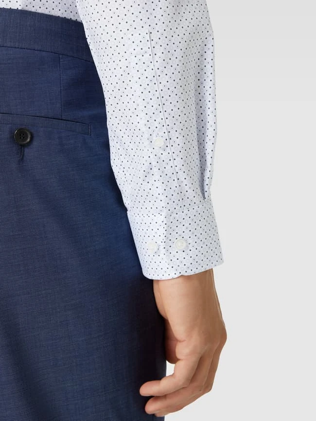 Jake*s Regular Fit Business-Hemd Mit Feinem Allover-Muster - Weiß 3 Jake*s Regular Fit Business-Hemd Mit Feinem Allover-Muster - Weiß – Bild 3