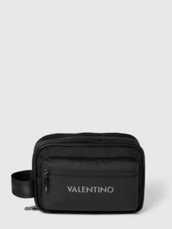 VALENTINO BAGS Kosmetiktasche Mit Applikation Modell 'PLIN SOFT COSMETIC CASE' - Schwarz