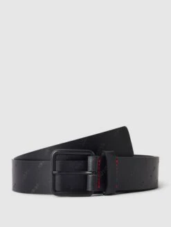 HUGO Gürtel Mit Label-Details Modell 'Graf' - Schwarz