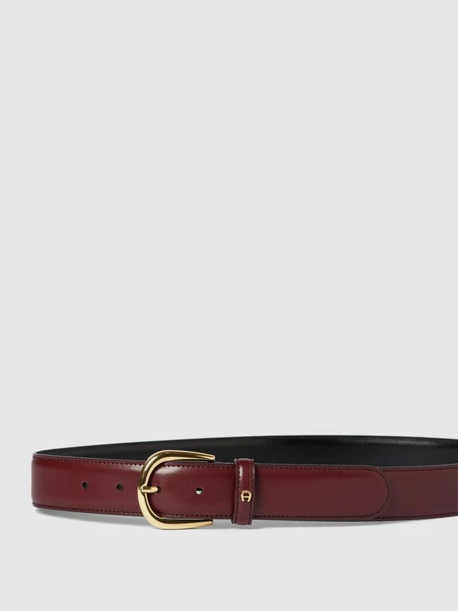 Aigner Gürtel Mit Label-Applikation Modell 'Business' - Bordeaux Rot 2 Aigner Gürtel Mit Label-Applikation Modell 'Business' - Bordeaux Rot – Bild 2
