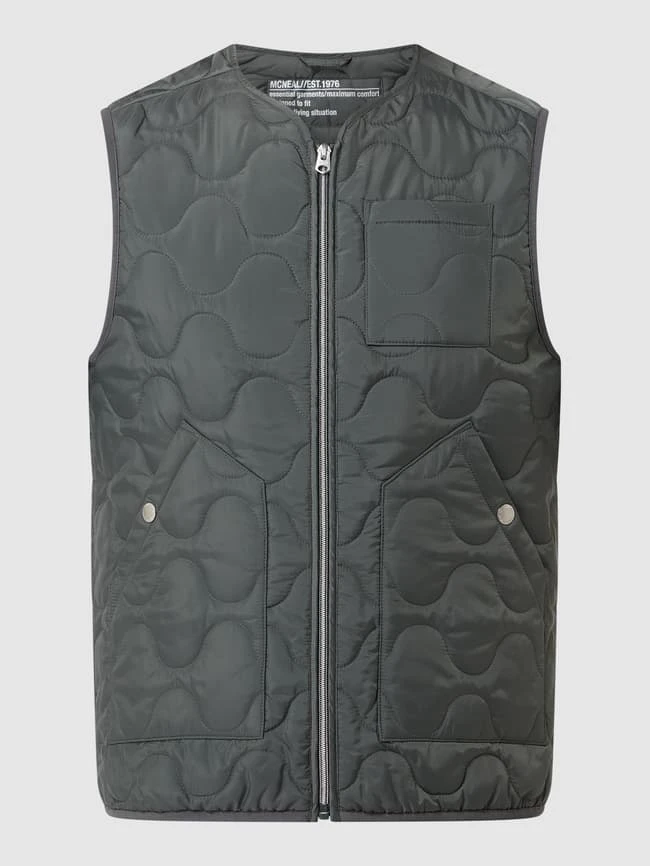 MCNEAL Steppweste Mit Brusttasche - Dunkelgrau 2 MCNEAL Steppweste Mit Brusttasche - Dunkelgrau – Bild 2