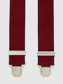 Bugatti Hosenträger In X-Form - Bordeaux Rot