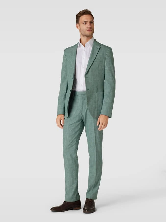 MCNEAL 2-Knopf-Sakko In Melierter Optik - Grün 1 MCNEAL 2-Knopf-Sakko In Melierter Optik - Grün