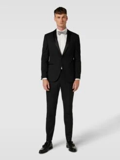 MCNEAL 1-Knopf-Sakko Mit Reverskragen - Schwarz