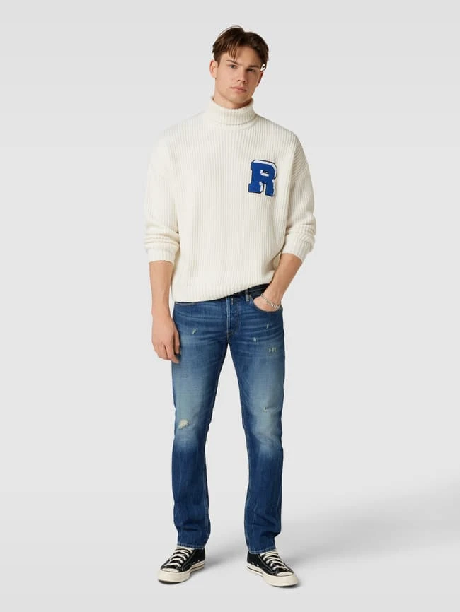 Replay Regular Fit Jeans Im Used-Look Modell 'GROVER' - Dunkelblau 1 Replay Regular Fit Jeans Im Used-Look Modell 'GROVER' - Dunkelblau