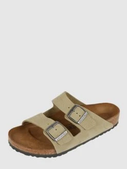 Birkenstock Sandalen Aus Nubukleder Modell 'Arizona' - Khaki