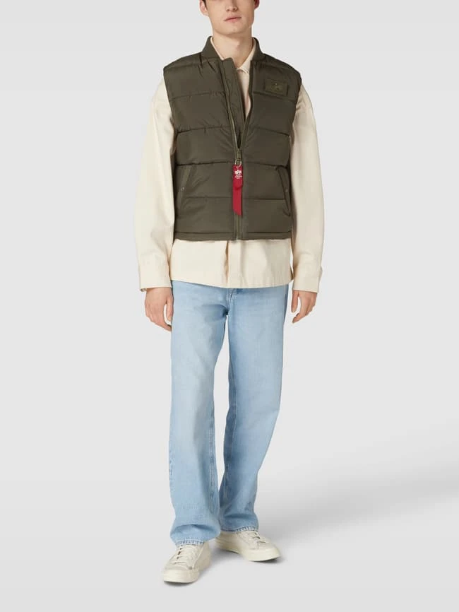 Alpha Industries Steppweste Mit Label-Detail - Grün 1 Alpha Industries Steppweste Mit Label-Detail - Grün