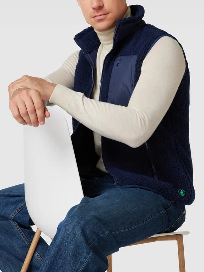 SAVE THE DUCK Weste Mit Label-Patch Modell 'ISMAEL' - Dunkelblau 3 SAVE THE DUCK Weste Mit Label-Patch Modell 'ISMAEL' - Dunkelblau – Bild 3