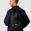 Blauer USA Rucksack Mit Label-Patch Modell 'EASY' - Schwarz