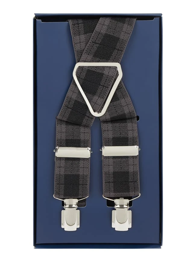 Willen Hosenträger In X-Form - Anthrazit 3 Willen Hosenträger In X-Form - Anthrazit – Bild 3