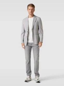 Pierre Cardin Tapered Fit Jeans Mit Label-Patch Modell 'Lyon' - Mittelgrau