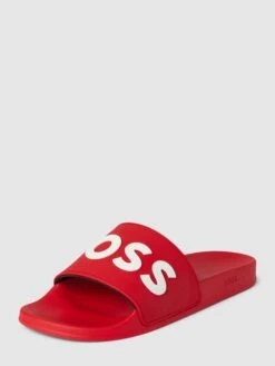 BOSS Slides Mit Label-Print Modell 'Kirk' - Rot