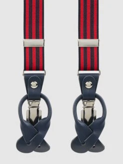 Willen Hosenträger In Y-Form - Dunkelrot