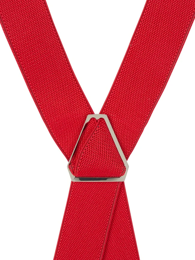 Willen Hosenträger In X-Form - Dunkelrot 2 Willen Hosenträger In X-Form - Dunkelrot – Bild 2