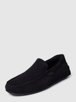 BOSS Mokassins Aus Leder Modell 'Noel' - Dunkelblau