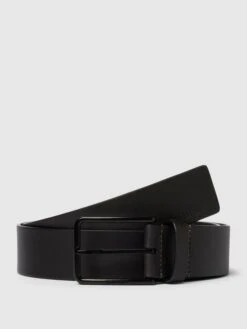 CK Calvin Klein Ledergürtel Mit Label-Detail Modell 'WARMTH' - Dunkelbraun