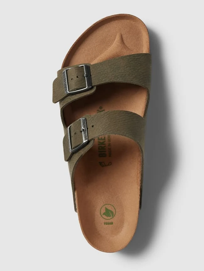 Birkenstock Slides Mit Dornschließen Modell 'Arizona' - Olivgrün 3 Birkenstock Slides Mit Dornschließen Modell 'Arizona' - Olivgrün – Bild 3