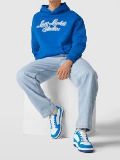 REVIEW Sneaker Mit Kontrastbesatz - Royalblau