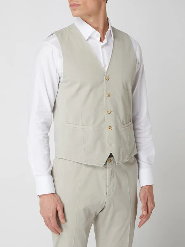 HECHTER PARIS Weste Mit Stretch-Anteil - Sand 4 HECHTER PARIS Weste Mit Stretch-Anteil - Sand – Bild 4