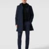 BOSS Mantel Mit Reißverschluss Modell 'Hyde' - Marineblau