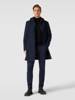 BOSS Mantel Mit Reißverschluss Modell 'Hyde' - Marineblau