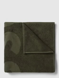 BOSS Strandtuch Mit Label-Detail - Dunkelgrün