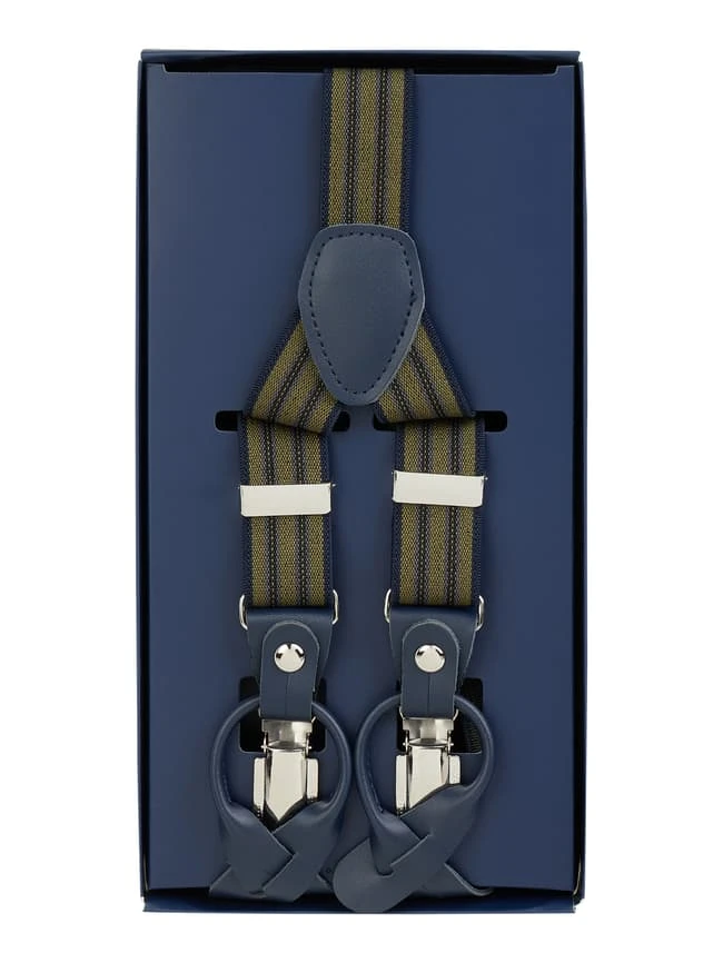 Willen Hosenträger In Y-Form - Olivgrün 3 Willen Hosenträger In Y-Form - Olivgrün – Bild 3