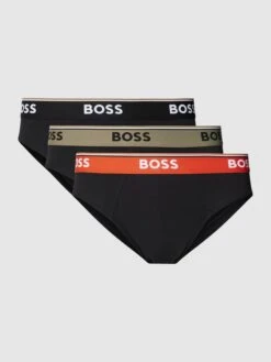BOSS Slip Mit Label-Detail Modell 'Power' Im 3er-Pack - Schwarz