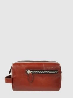 Bugatti Kulturbeutel Mit Logo - Cognac