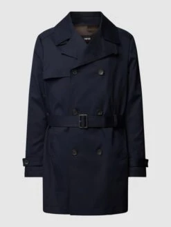 Cinque Mantel Mit Stoffgürtel - Marineblau