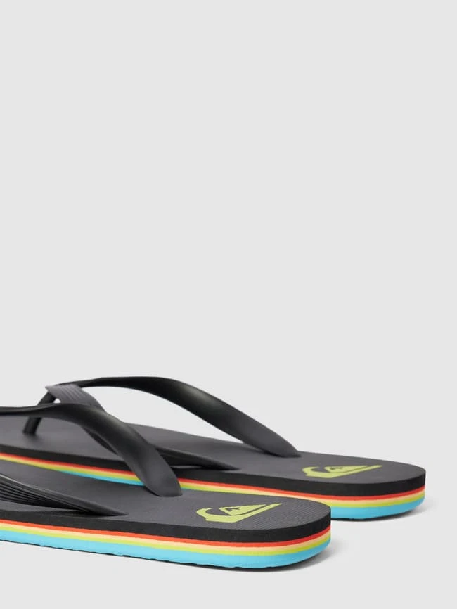 Quiksilver Zehentrenner Mit Label-Details Modell 'MOLOKAI CORE' - Schwarz 2 Quiksilver Zehentrenner Mit Label-Details Modell 'MOLOKAI CORE' - Schwarz – Bild 2